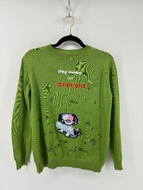 MASSIVE $10 SALE Stay Away From Toxic People Green Graphic Dog Sweater